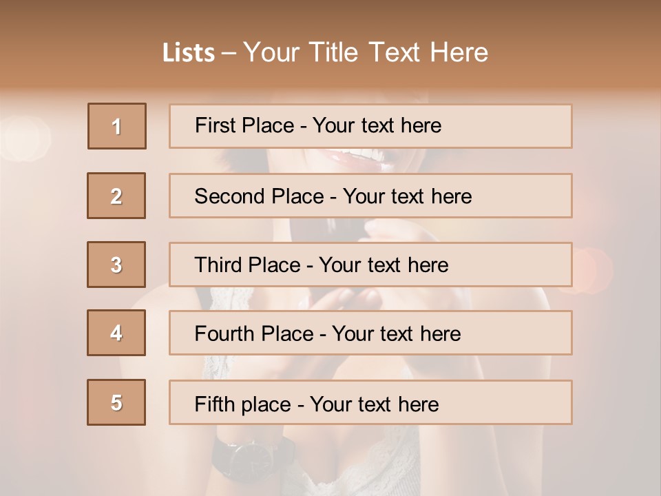 Flavor Casual Brunette PowerPoint Template
