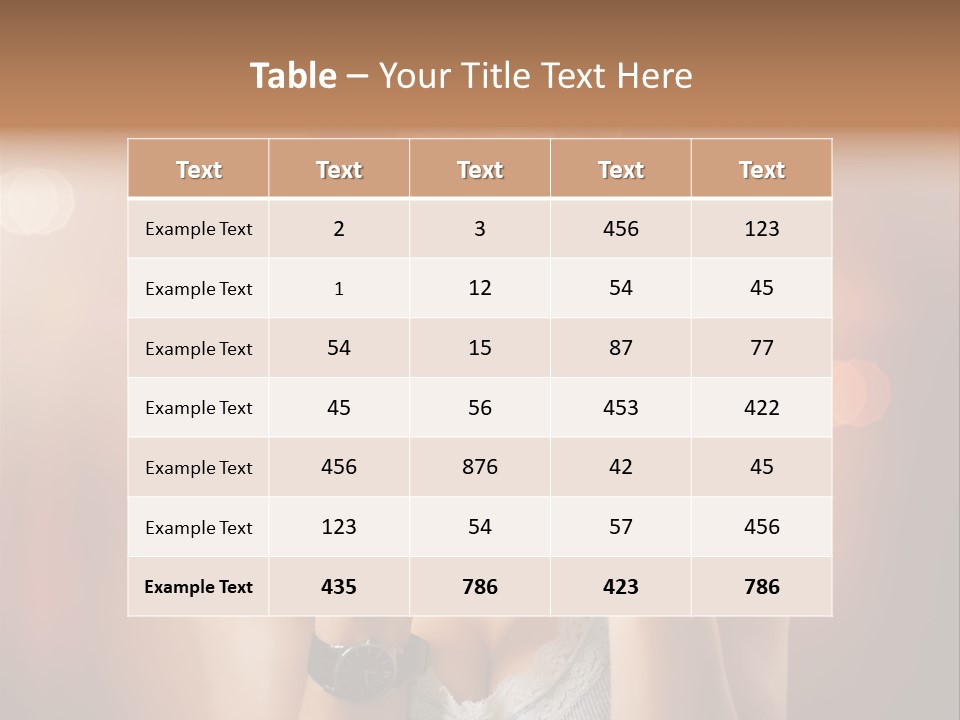 Flavor Casual Brunette PowerPoint Template