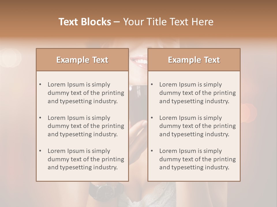 Flavor Casual Brunette PowerPoint Template