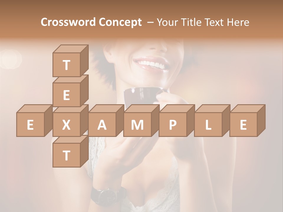 Flavor Casual Brunette PowerPoint Template