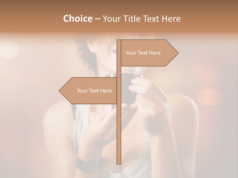 Flavor Casual Brunette PowerPoint Template