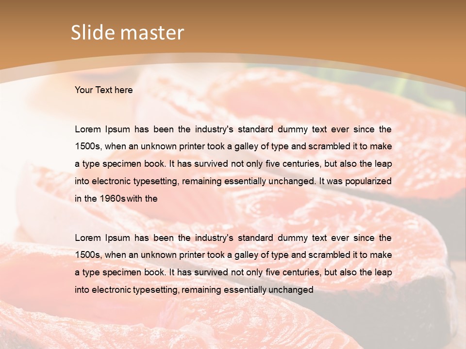 Dinner Fruit Objects PowerPoint Template