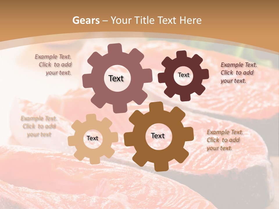 Dinner Fruit Objects PowerPoint Template