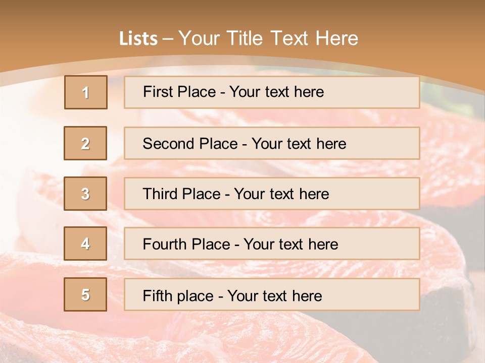 Dinner Fruit Objects PowerPoint Template