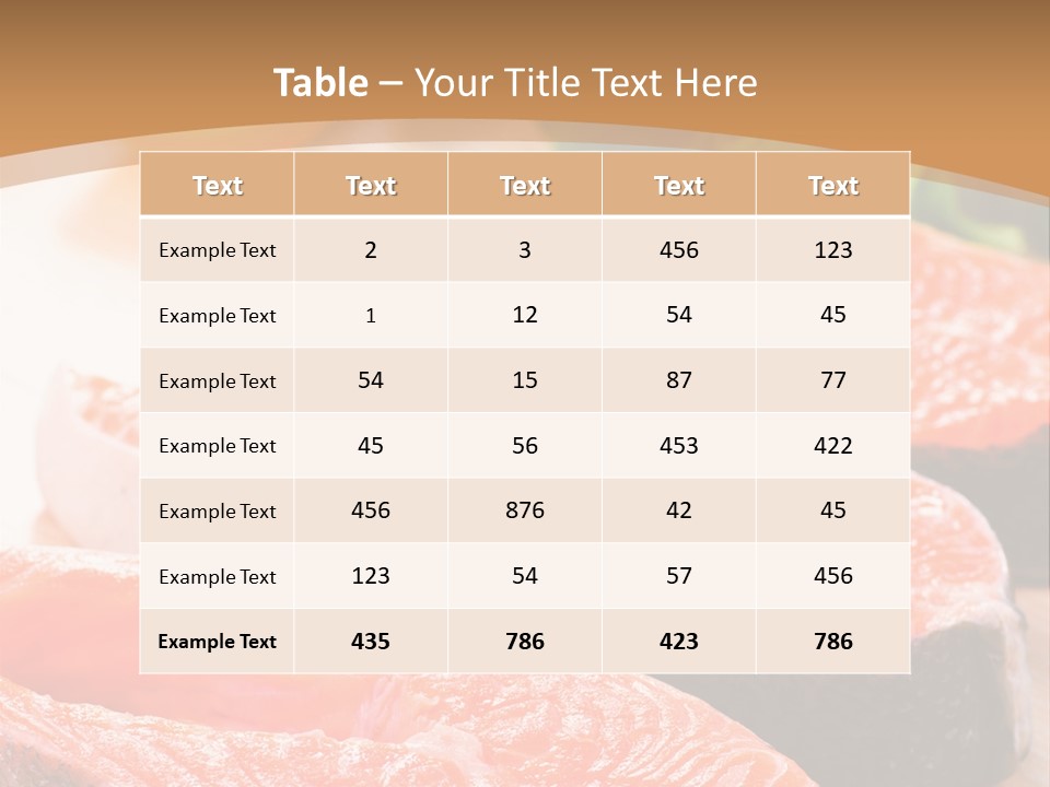 Dinner Fruit Objects PowerPoint Template