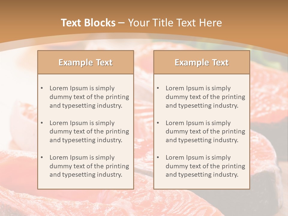 Dinner Fruit Objects PowerPoint Template