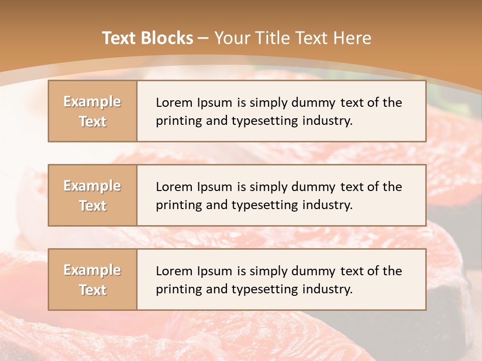 Dinner Fruit Objects PowerPoint Template