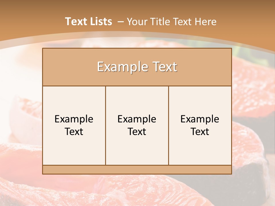 Dinner Fruit Objects PowerPoint Template