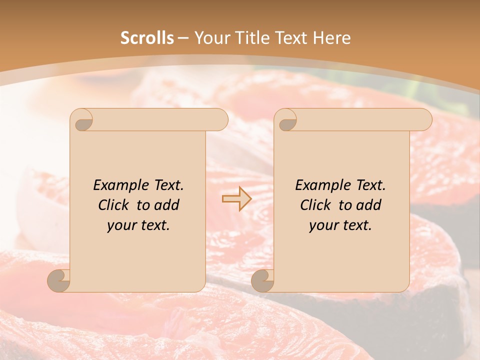 Dinner Fruit Objects PowerPoint Template