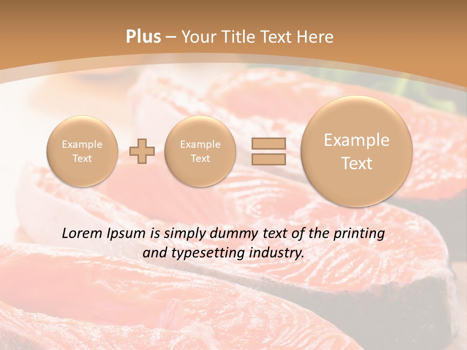 Dinner Fruit Objects PowerPoint Template