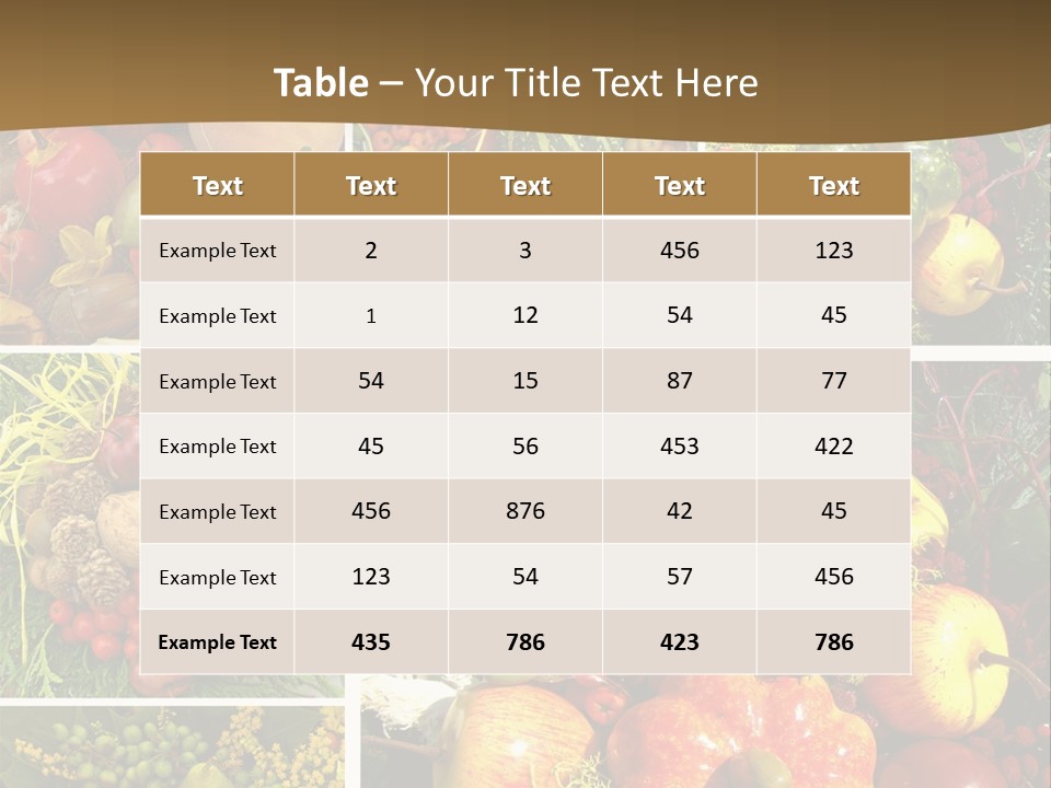 Country Ripe Thanksgiving PowerPoint Template