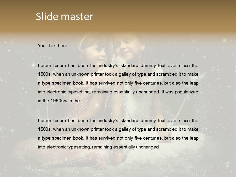 Splendour Attire Wing PowerPoint Template