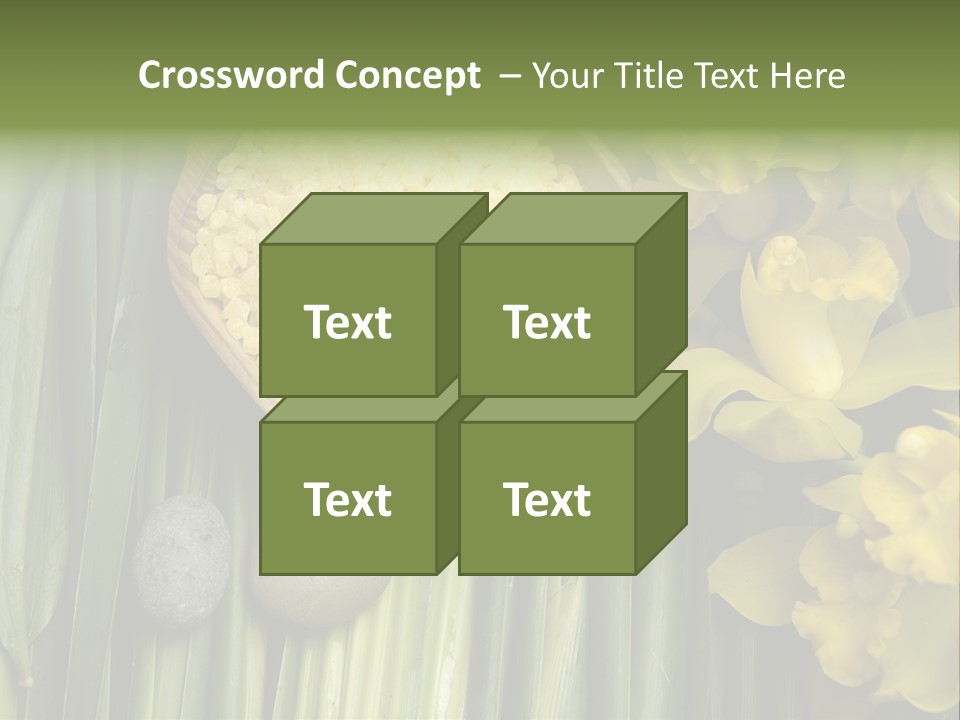 Palm Blossom Set PowerPoint Template