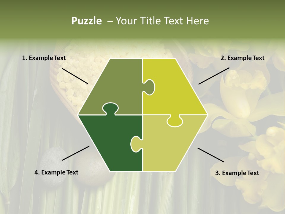 Palm Blossom Set PowerPoint Template