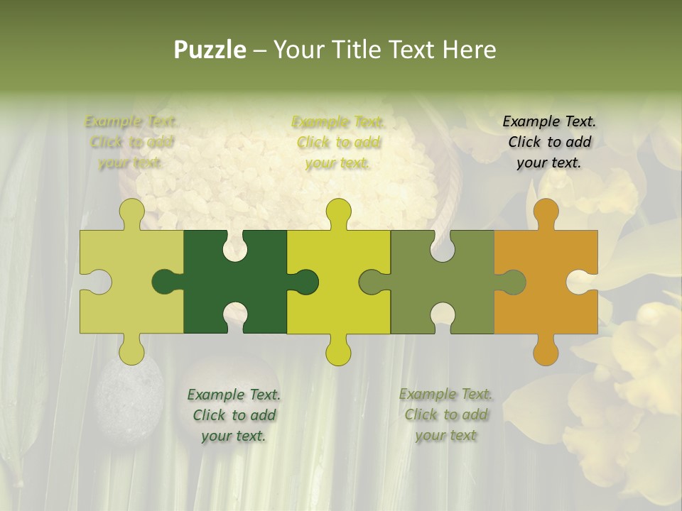 Palm Blossom Set PowerPoint Template