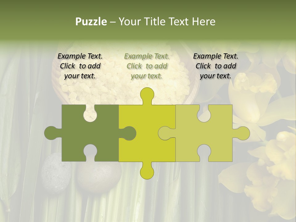 Palm Blossom Set PowerPoint Template