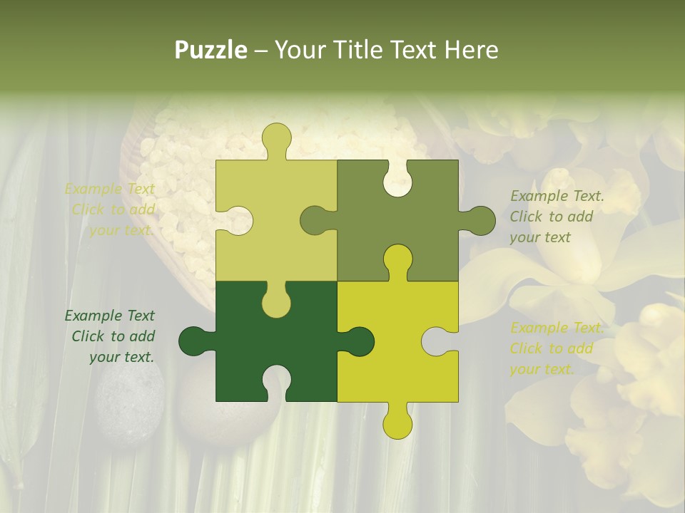 Palm Blossom Set PowerPoint Template