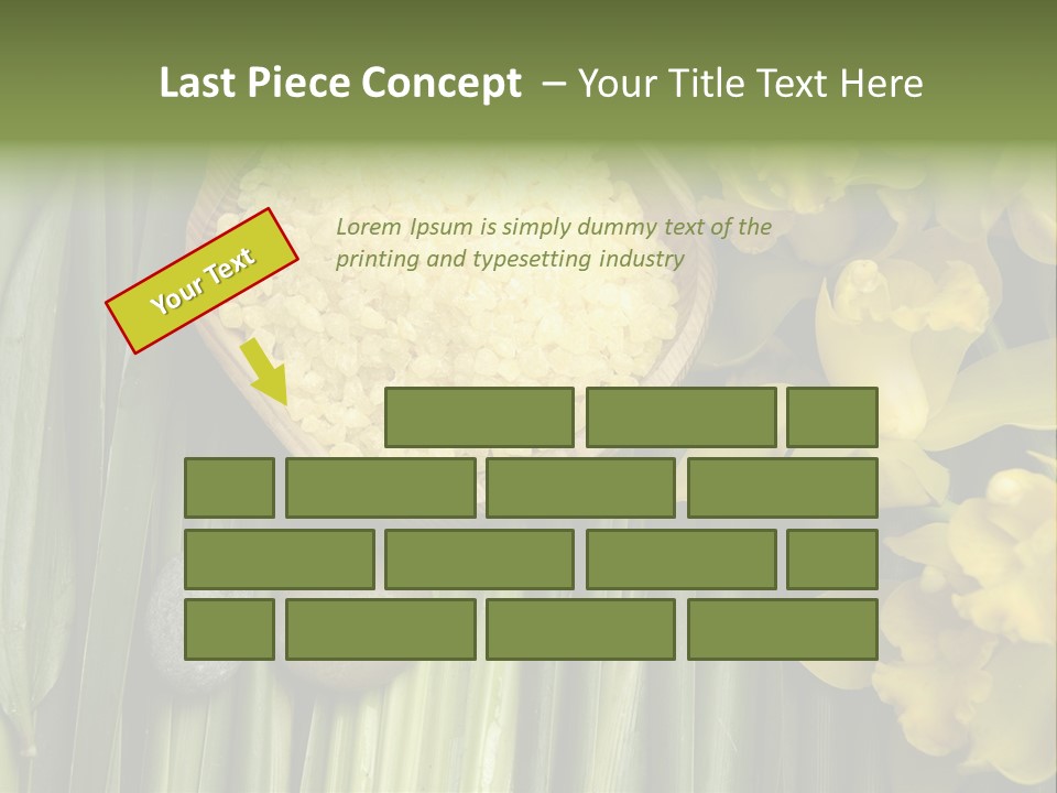 Palm Blossom Set PowerPoint Template