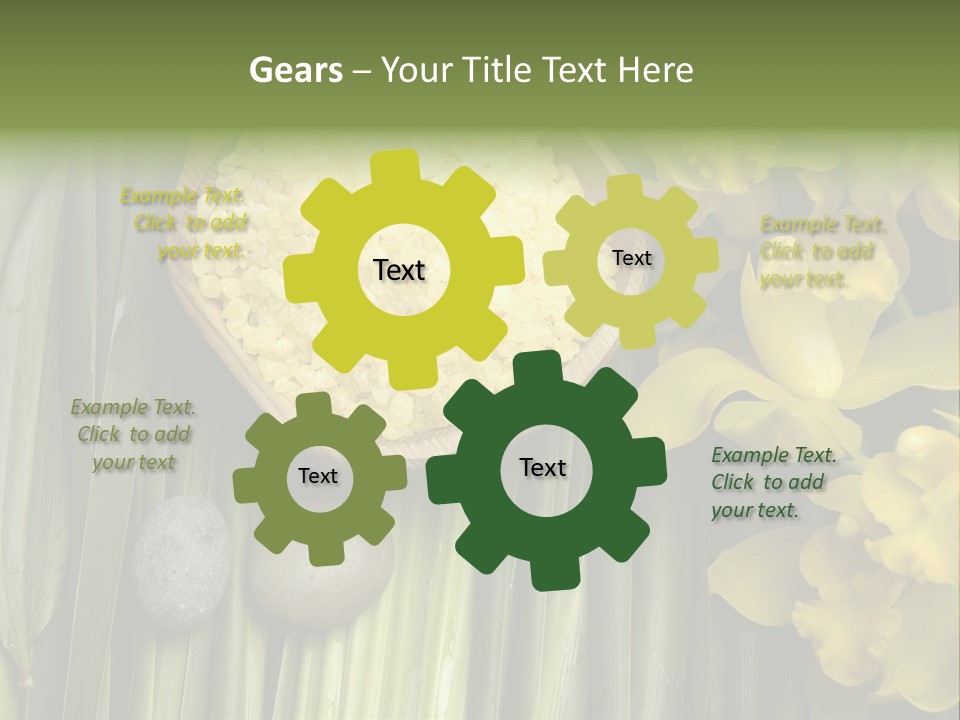 Palm Blossom Set PowerPoint Template