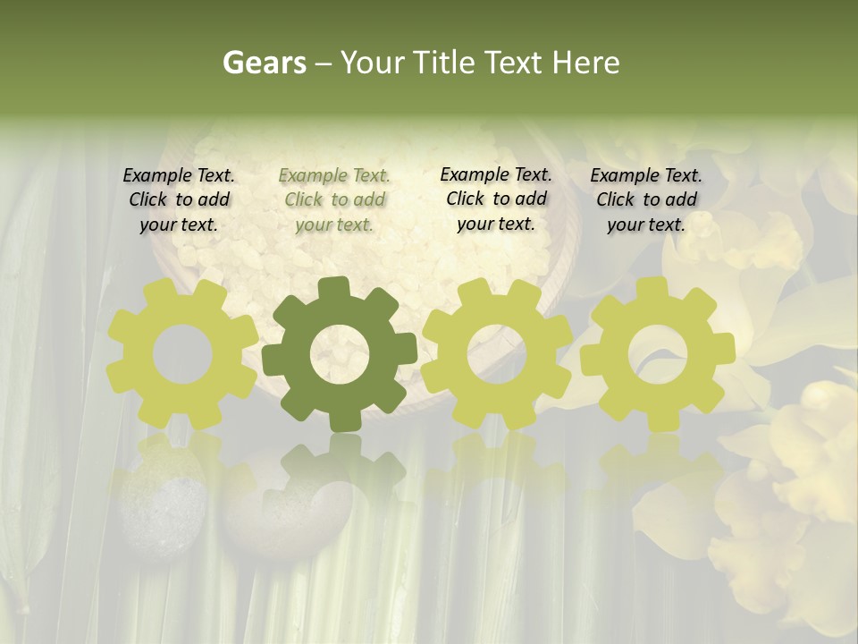 Palm Blossom Set PowerPoint Template