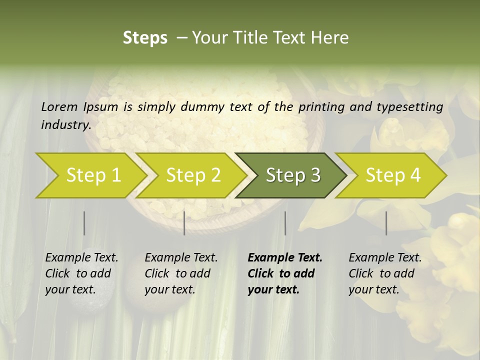Palm Blossom Set PowerPoint Template