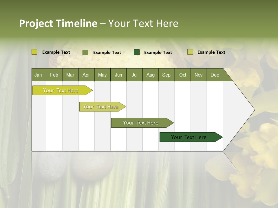 Palm Blossom Set PowerPoint Template