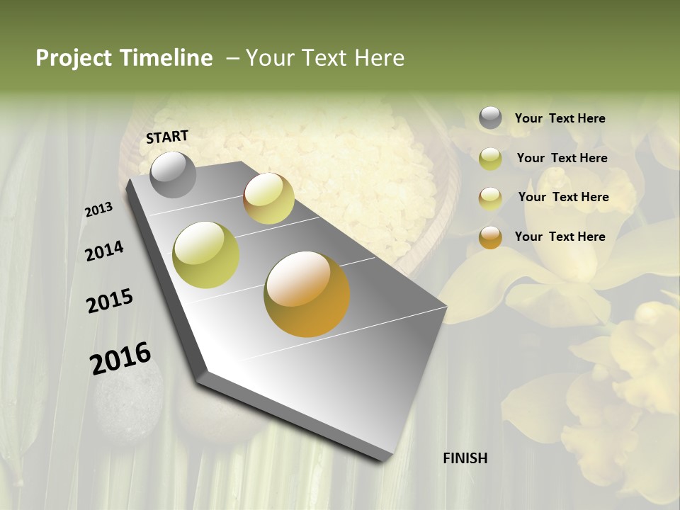 Palm Blossom Set PowerPoint Template