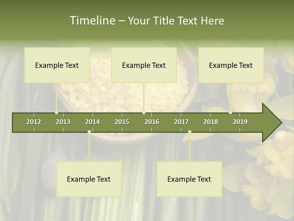 Palm Blossom Set PowerPoint Template