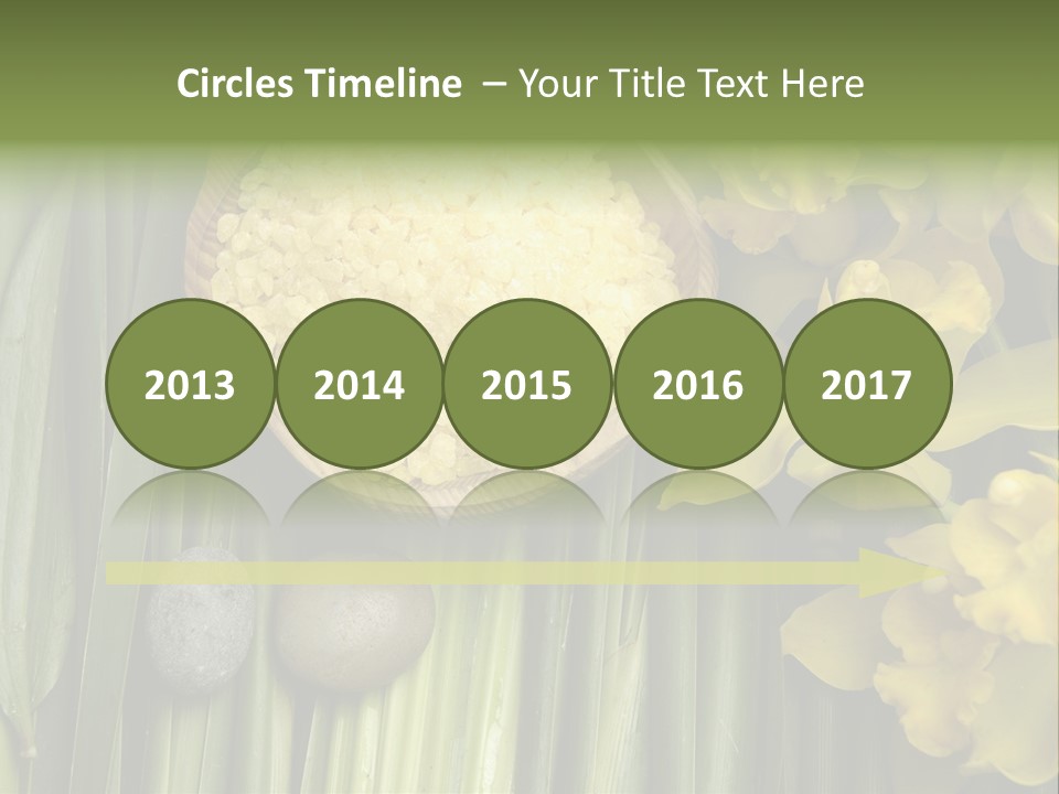 Palm Blossom Set PowerPoint Template