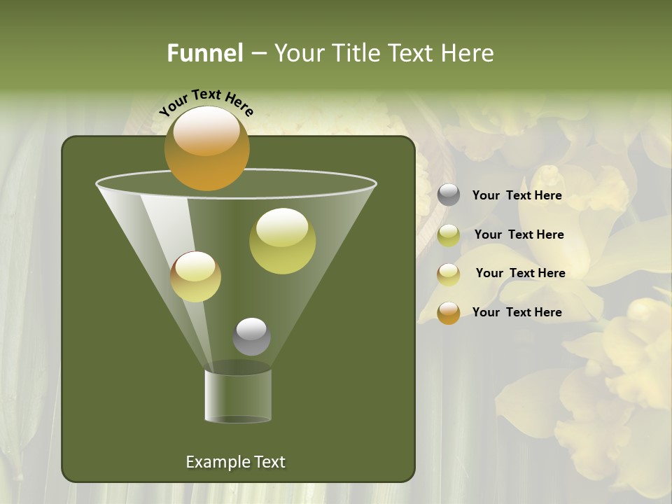 Palm Blossom Set PowerPoint Template