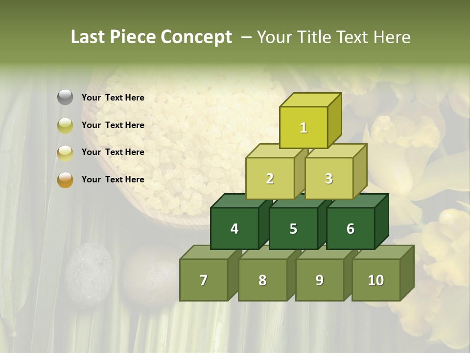 Palm Blossom Set PowerPoint Template