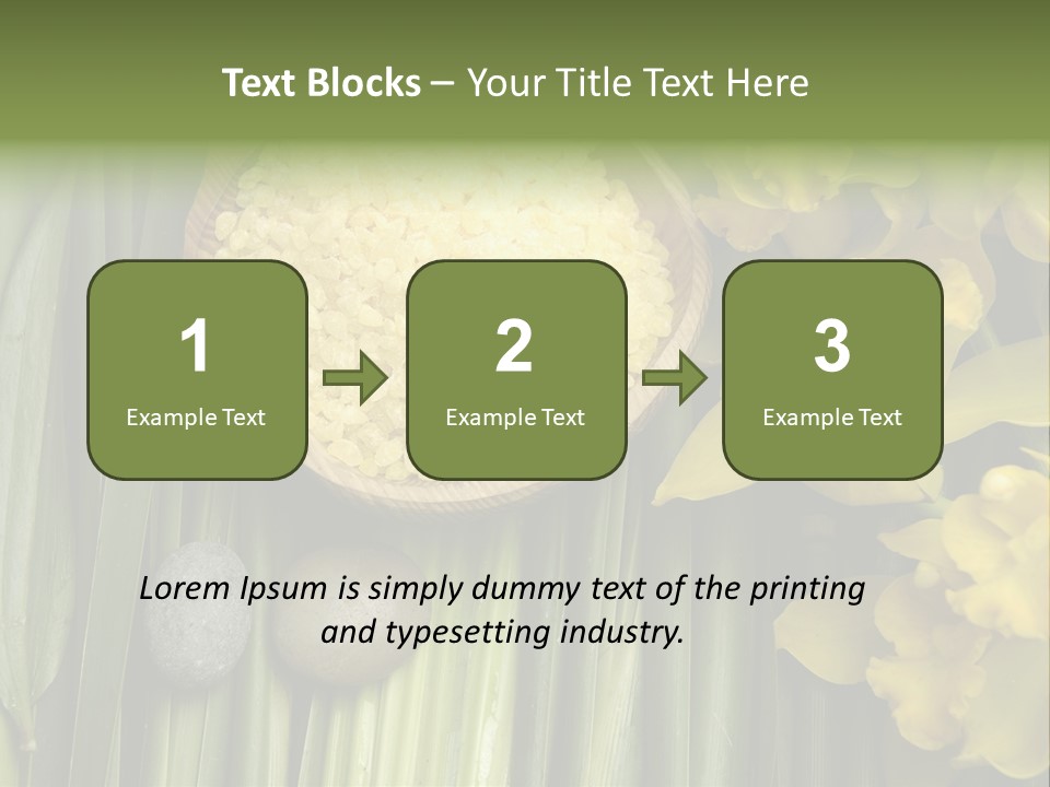 Palm Blossom Set PowerPoint Template