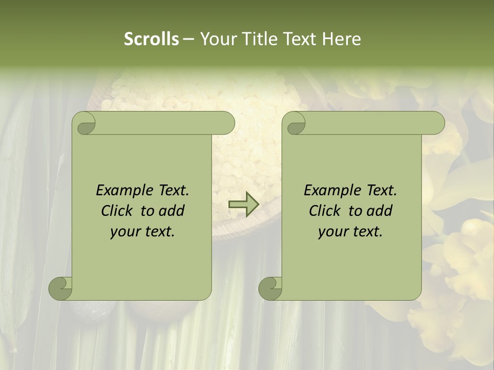 Palm Blossom Set PowerPoint Template