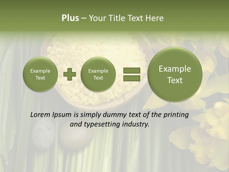 Palm Blossom Set PowerPoint Template