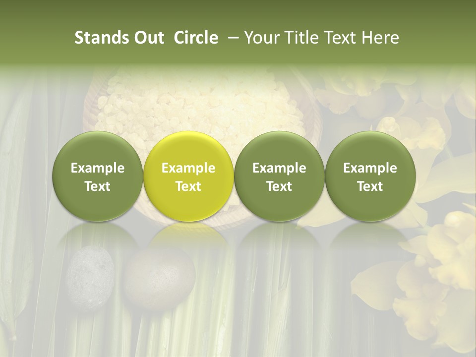 Palm Blossom Set PowerPoint Template