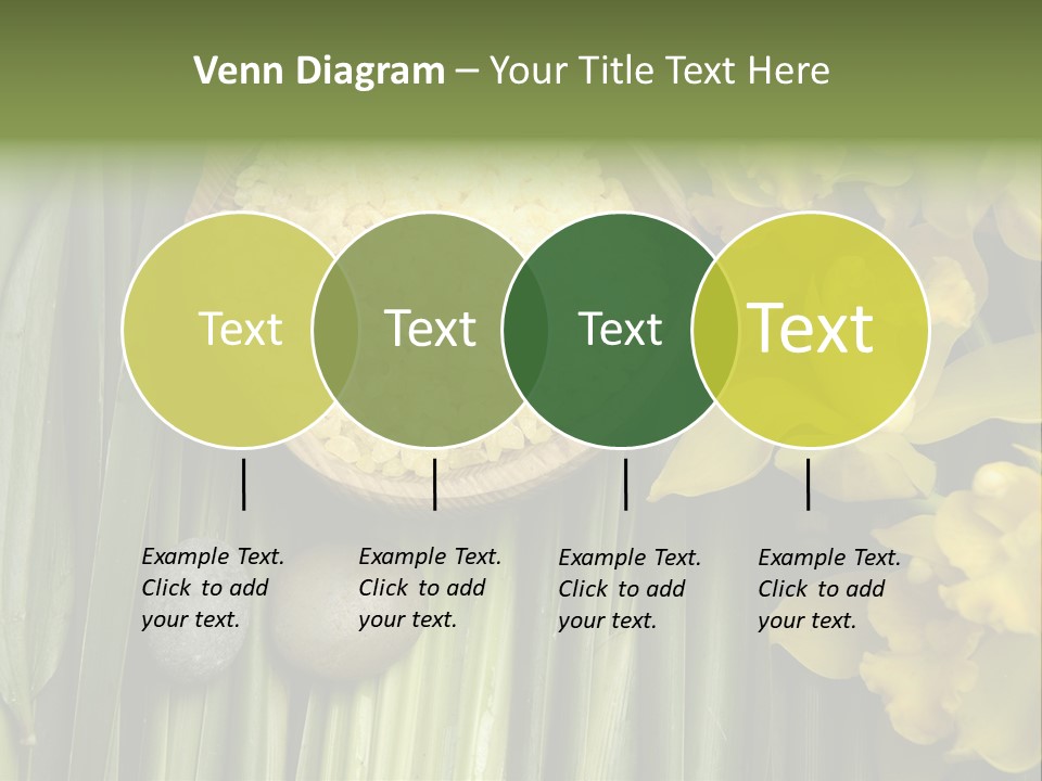 Palm Blossom Set PowerPoint Template