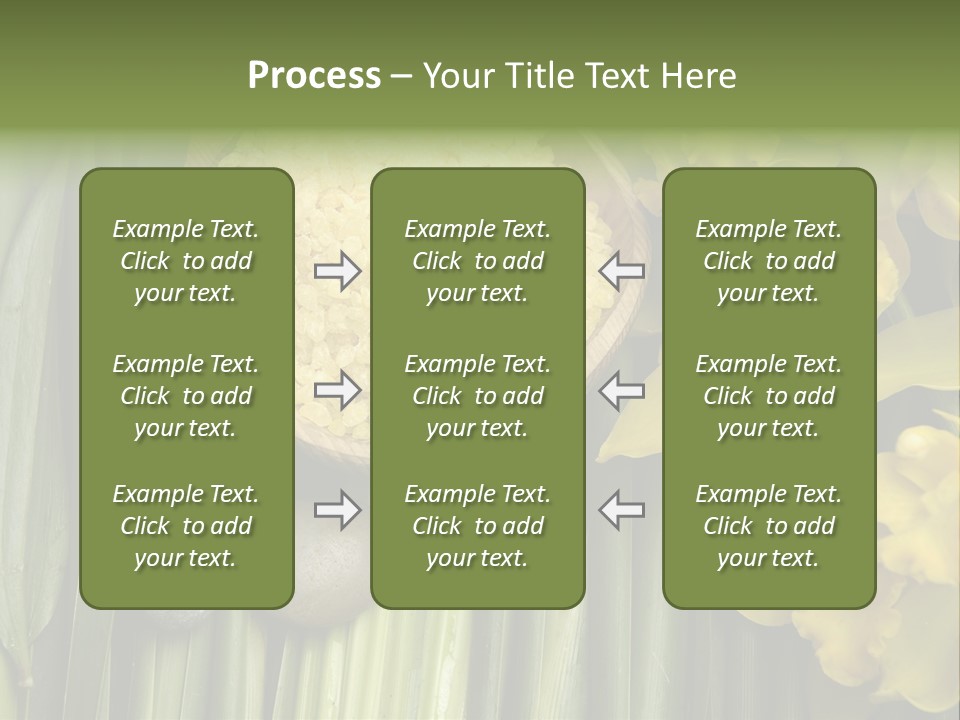 Palm Blossom Set PowerPoint Template