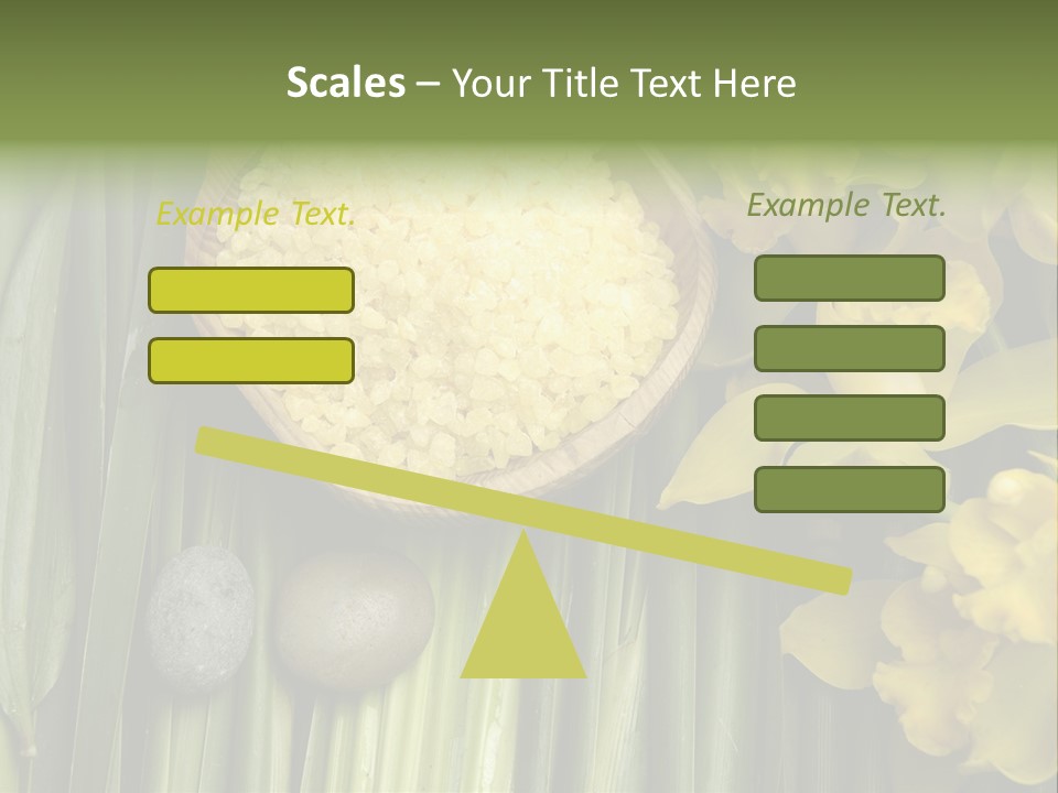 Palm Blossom Set PowerPoint Template
