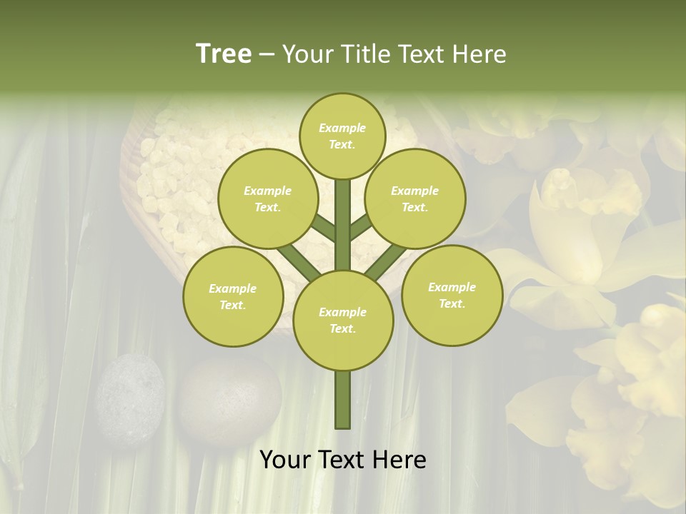 Palm Blossom Set PowerPoint Template