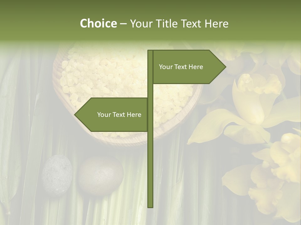 Palm Blossom Set PowerPoint Template