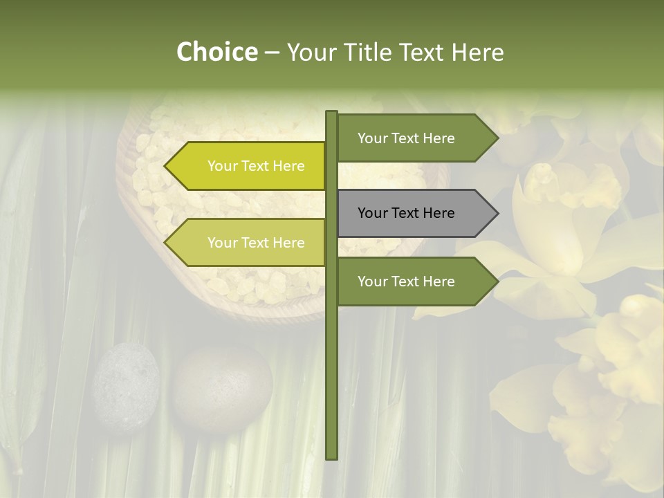 Palm Blossom Set PowerPoint Template