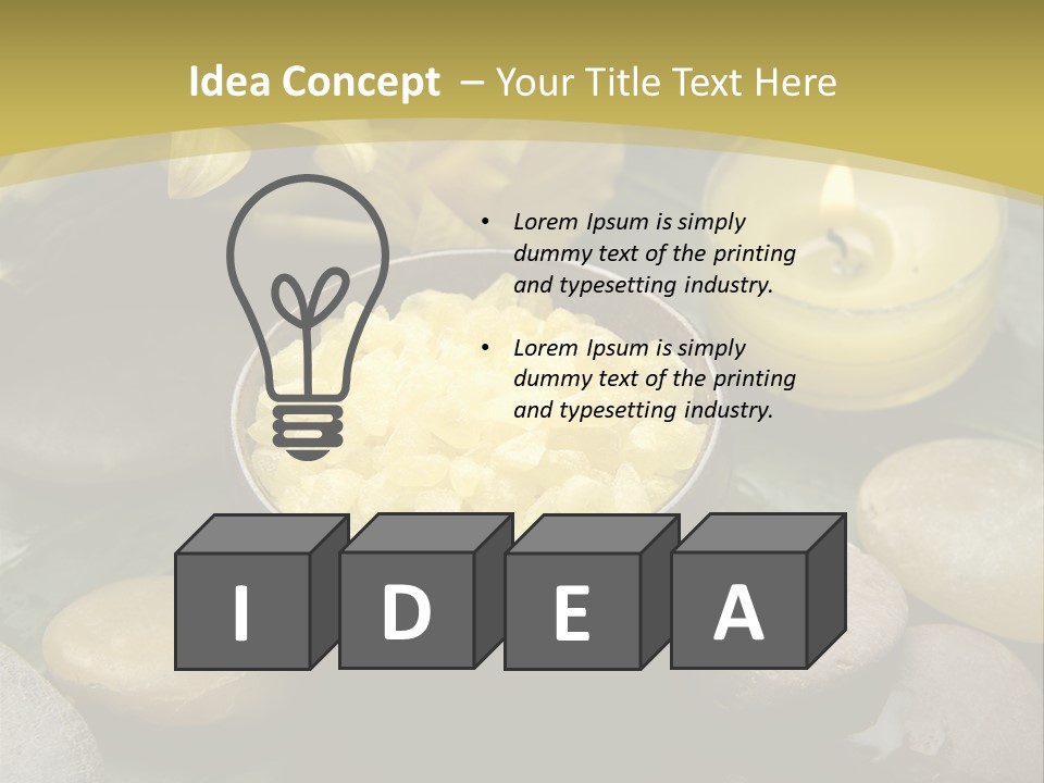 Green Treatment Tree PowerPoint Template