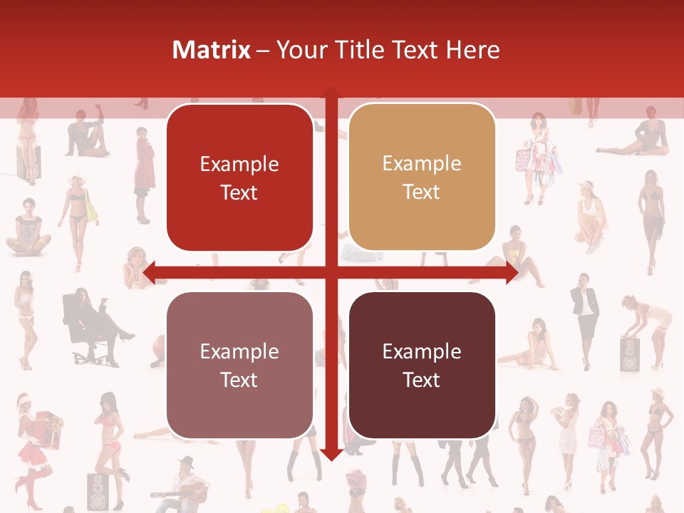 Business Lot Female PowerPoint Template