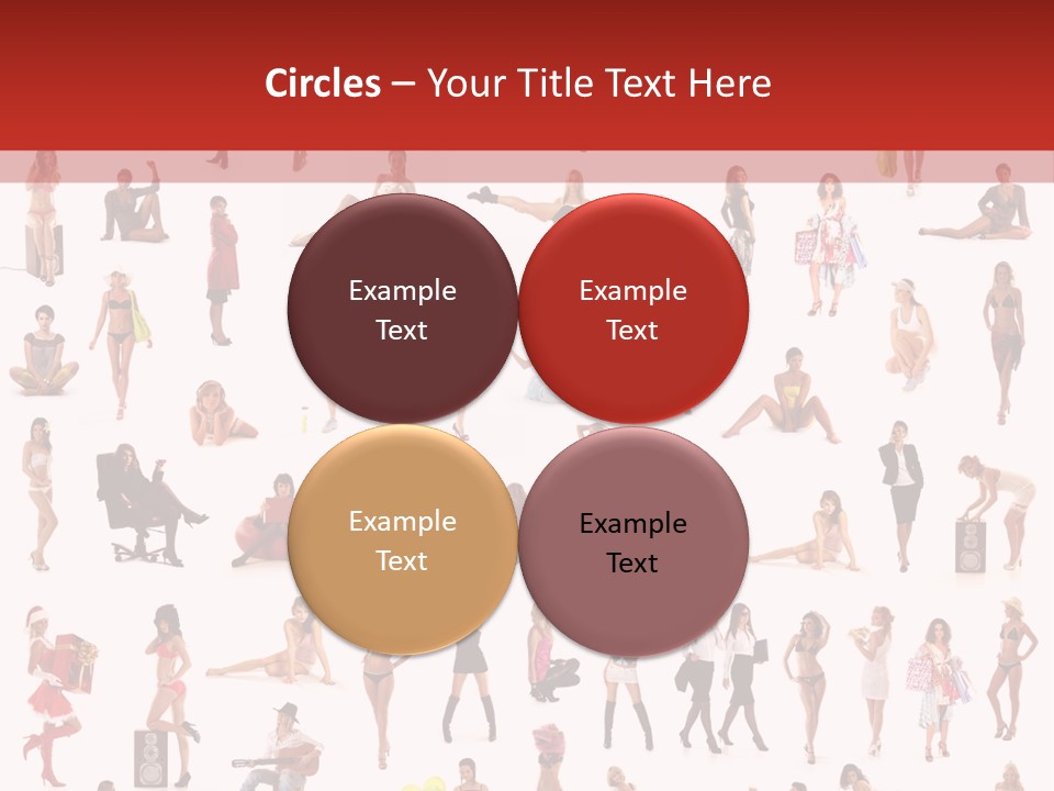 Business Lot Female PowerPoint Template