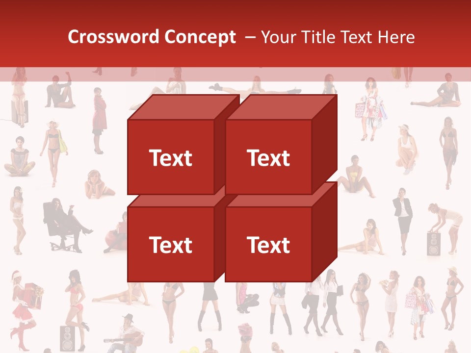 Business Lot Female PowerPoint Template