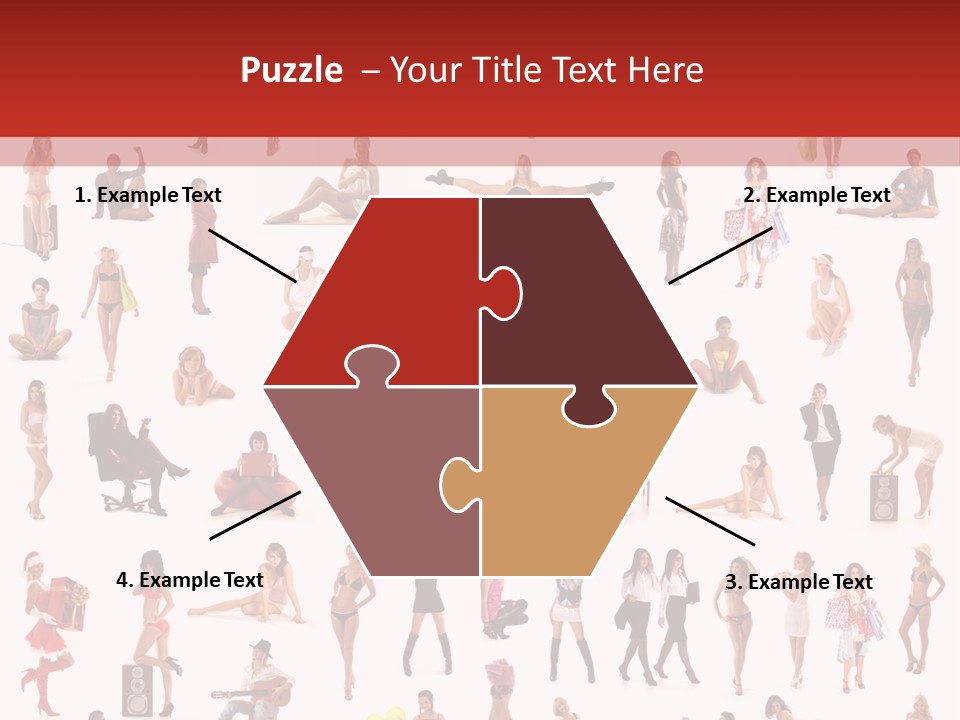 Business Lot Female PowerPoint Template