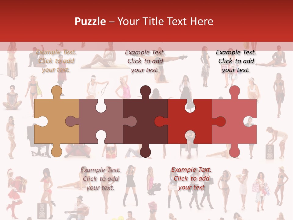 Business Lot Female PowerPoint Template