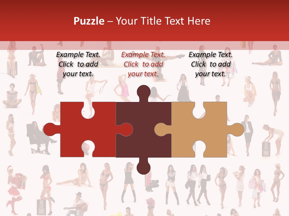 Business Lot Female PowerPoint Template