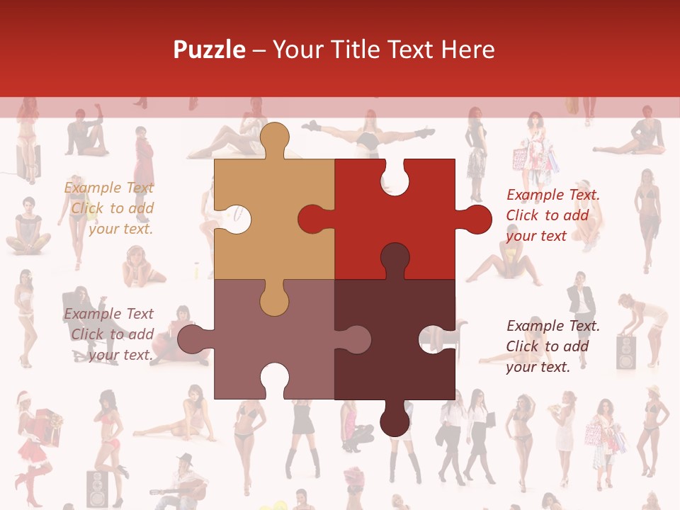 Business Lot Female PowerPoint Template