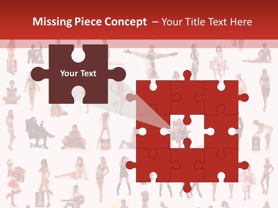 Business Lot Female PowerPoint Template